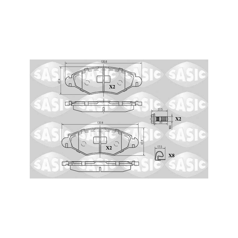 Plaquettes De Frein Avant Pour Peugeot 206 206+ 425212 425228 425302 425303