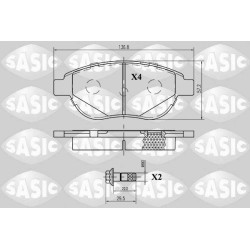 Plaquettes De Frein Avant Pour Peugeot 206 Fiat Citroën Lancia 425250 71770080