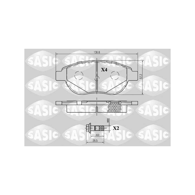 Plaquettes De Frein Avant Pour Peugeot 206 Fiat Citroën Lancia 425250 71770080