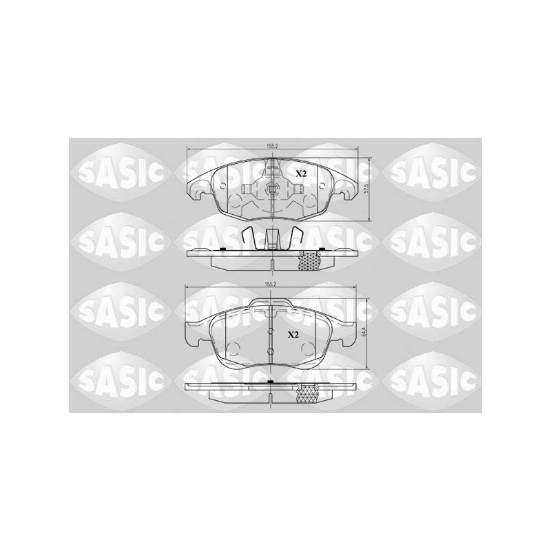 Plaquettes De Frein Avant Pour Peugeot Citroën DS 1623816280 1647862480 425361