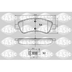 Plaquettes De Frein Avant Pour Peugeot Opel Citroën DS 425221 1617292380 425238