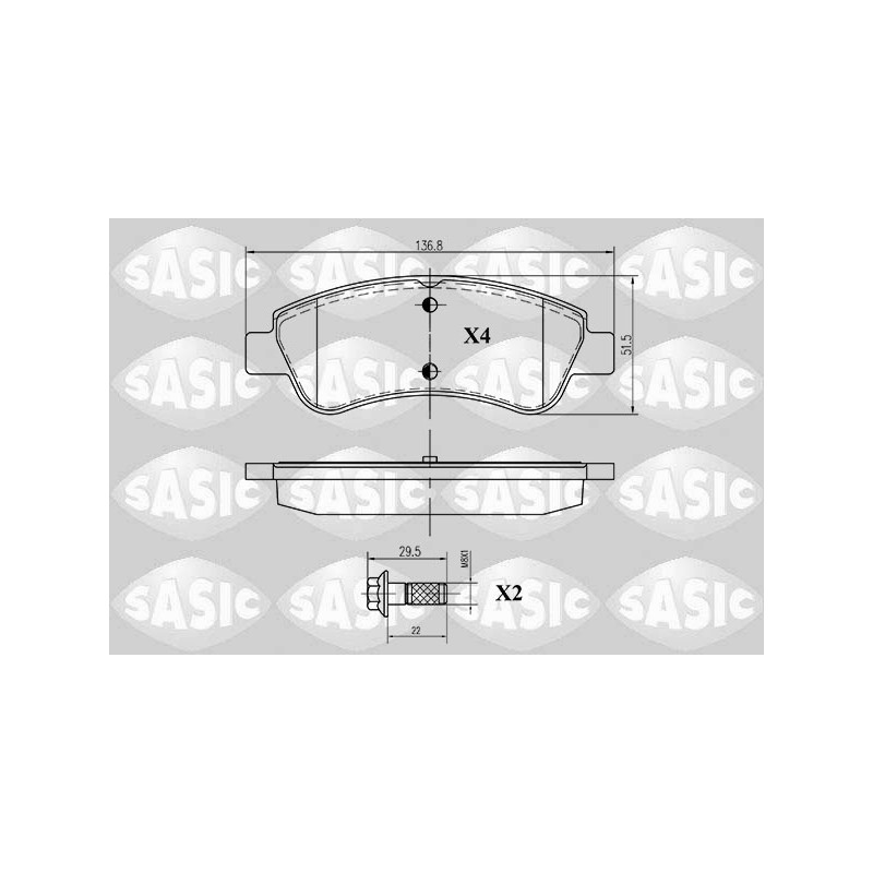 Plaquettes De Frein Avant Pour Peugeot Opel Citroën DS 425221 1617292380 425238