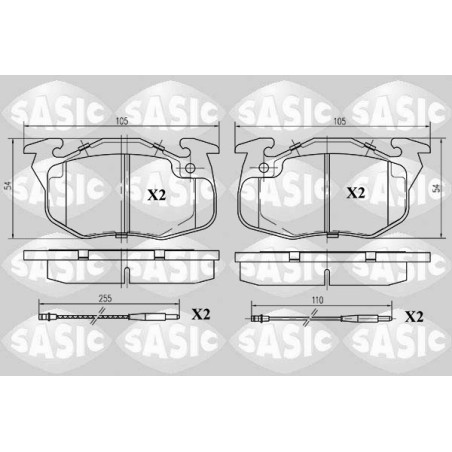 Plaquettes De Frein Avant Pour Peugeot Renault Citroën 425052 7701201542 425069