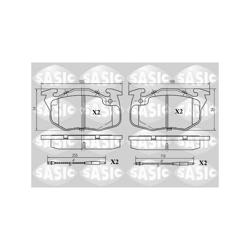 Plaquettes De Frein Avant Pour Peugeot Renault Citroën 425052 7701201542 425069