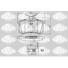 Plaquettes De Frein Arrière Pour Peugeot VW Seat Opel 425056 191698451A 425108