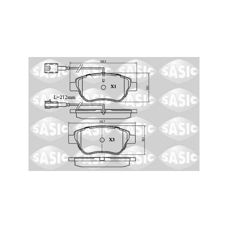 Plaquettes De Frein Avant Pour Peugeot Fiat 500 Alfa Romeo Citroën 1636412880
