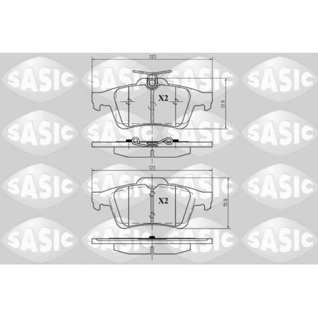 Plaquettes De Frein Arrière Pour Renault Opel Ford Citroën 440600002R 13322091