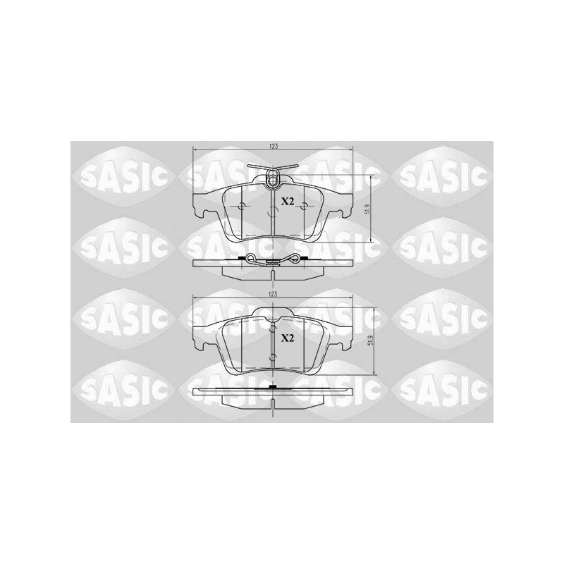 Plaquettes De Frein Arrière Pour Renault Opel Ford Citroën 440600002R 13322091