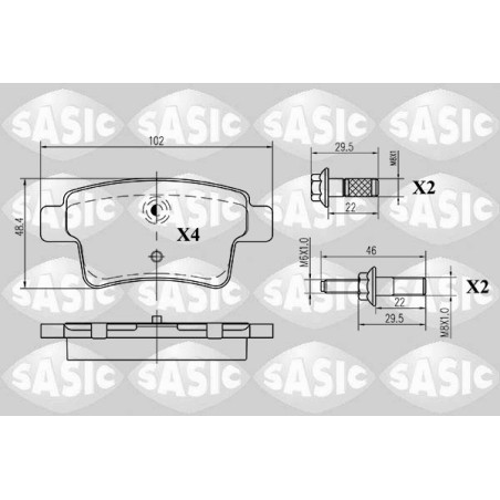 Plaquettes De Frein Arrière Pour Citroën C4 Picasso 1611141080 1647873780