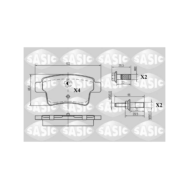 Plaquettes De Frein Arrière Pour Citroën C4 Picasso 1611141080 1647873780