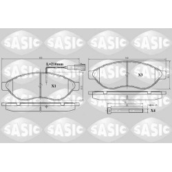 Plaquettes De Frein Avant Pour Peugeot Fiat Toyota Citroën 425358 77364014