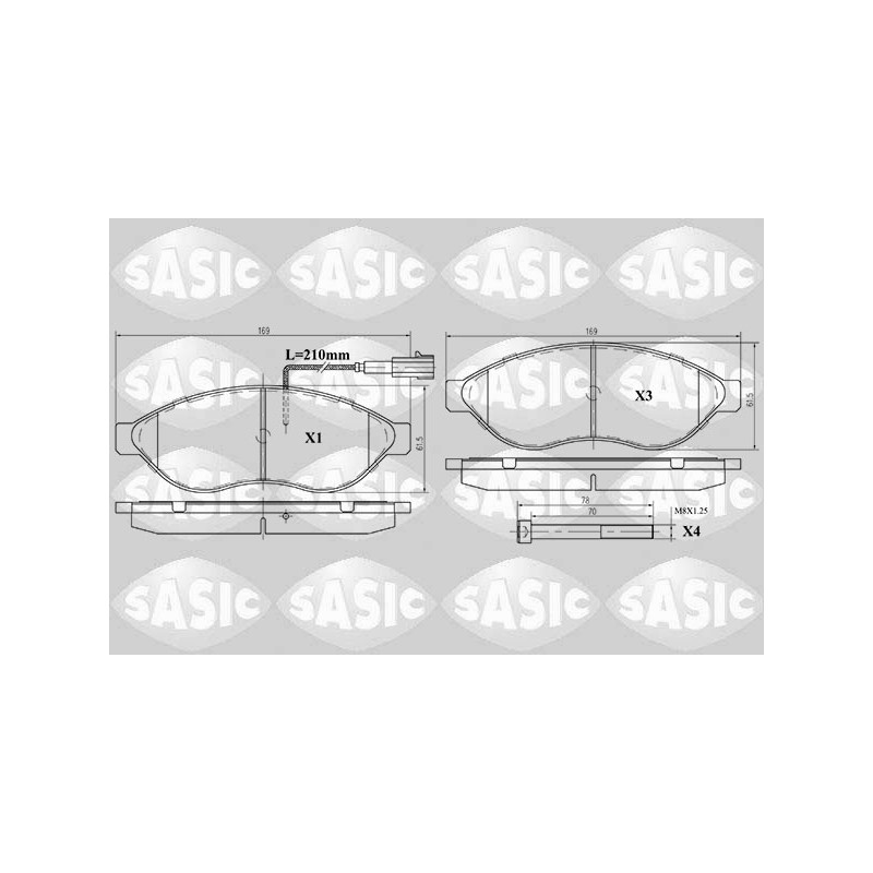 Plaquettes De Frein Avant Pour Peugeot Fiat Toyota Citroën 425358 77364014