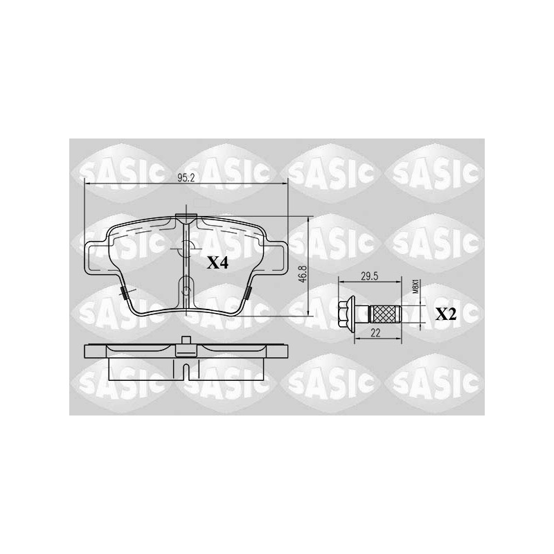 Plaquettes De Frein Arrière Pour Peugeot 207 307 Citroën C4 I -