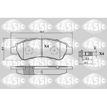 Plaquettes De Frein Arrière Pour Peugeot Fiat Citroën 1611140880 71770028