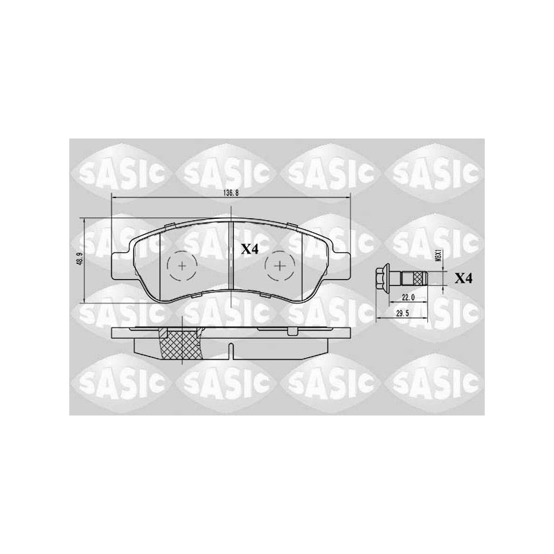 Plaquettes De Frein Arrière Pour Peugeot Fiat Citroën 1611140880 71770028