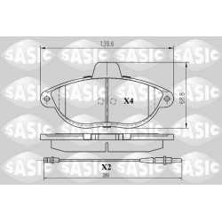 Plaquettes De Frein Avant Pour Peugeot Fiat Citroën 425125 71711135 425126