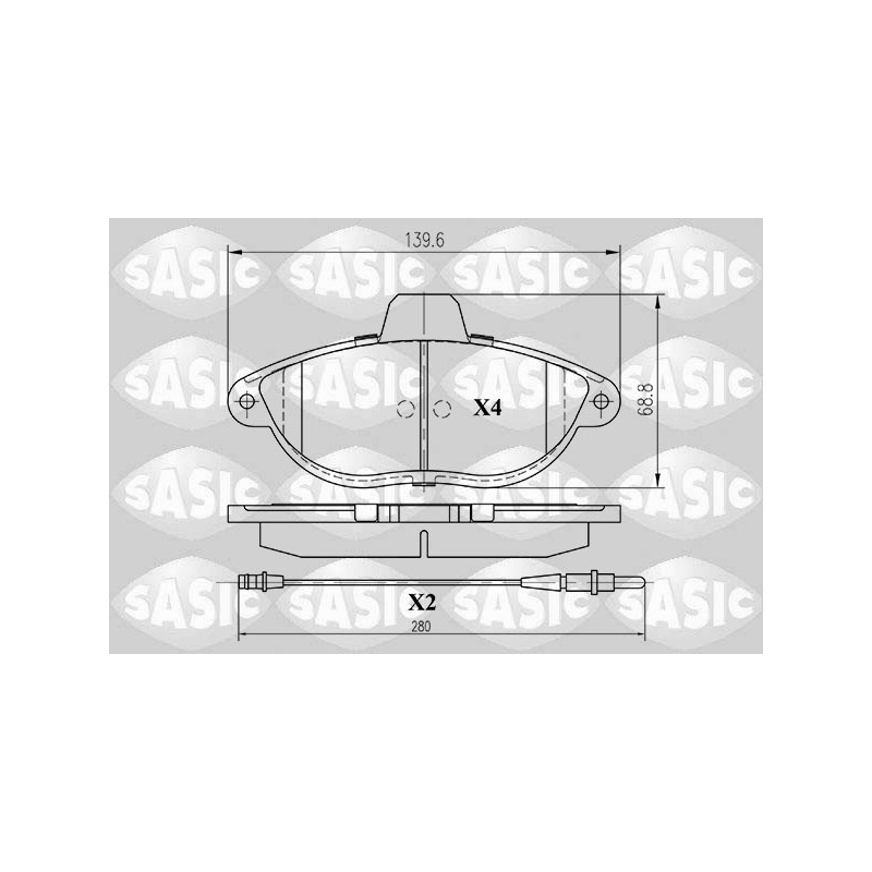Plaquettes De Frein Avant Pour Peugeot Fiat Citroën 425125 71711135 425126