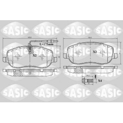 Plaquettes De Frein Avant Pour Peugeot Fiat Citroën Lancia 1617258380 77362236