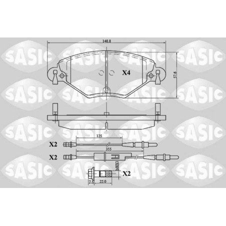 Plaquettes De Frein Avant Pour Citroën C5 I II III 1636411580 425215 425248