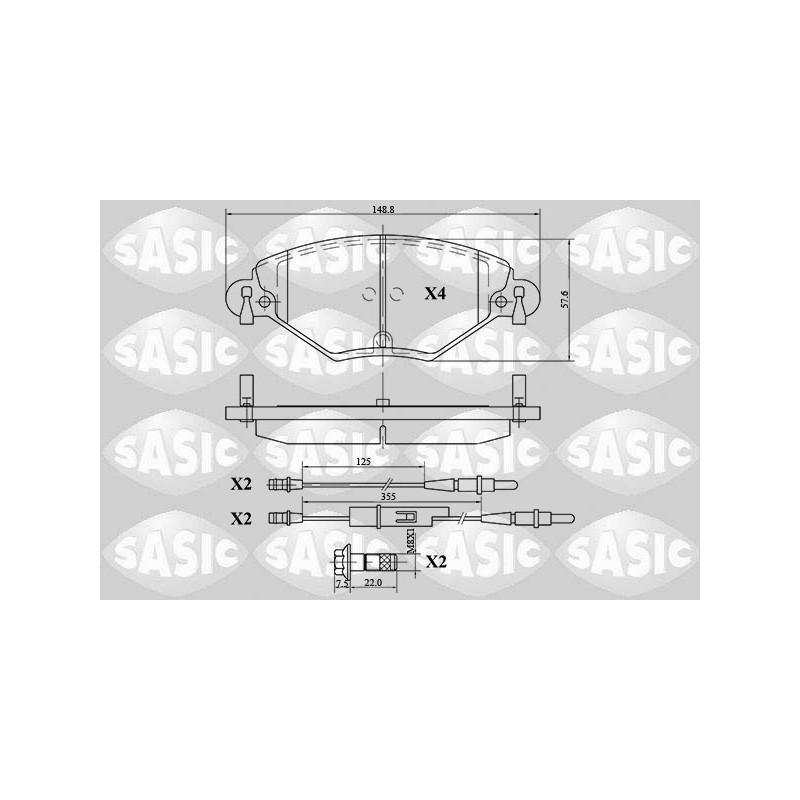 Plaquettes De Frein Avant Pour Citroën C5 I II III 1636411580 425215 425248