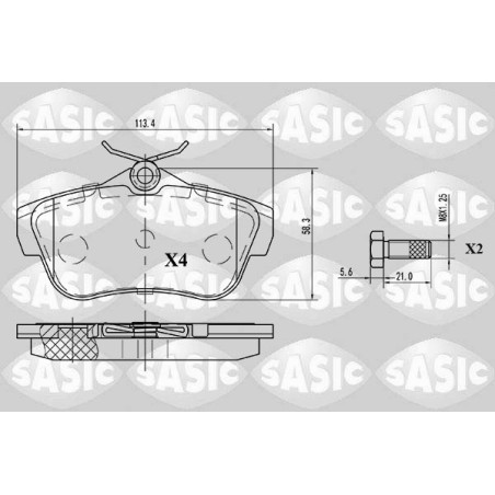Plaquettes De Frein Arrière Pour Peugeot Fiat Toyota Citroën Jumpy 1617280980