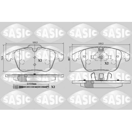 Plaquettes De Frein Avant Pour Peugeot 407 508 I Citroën C5 III