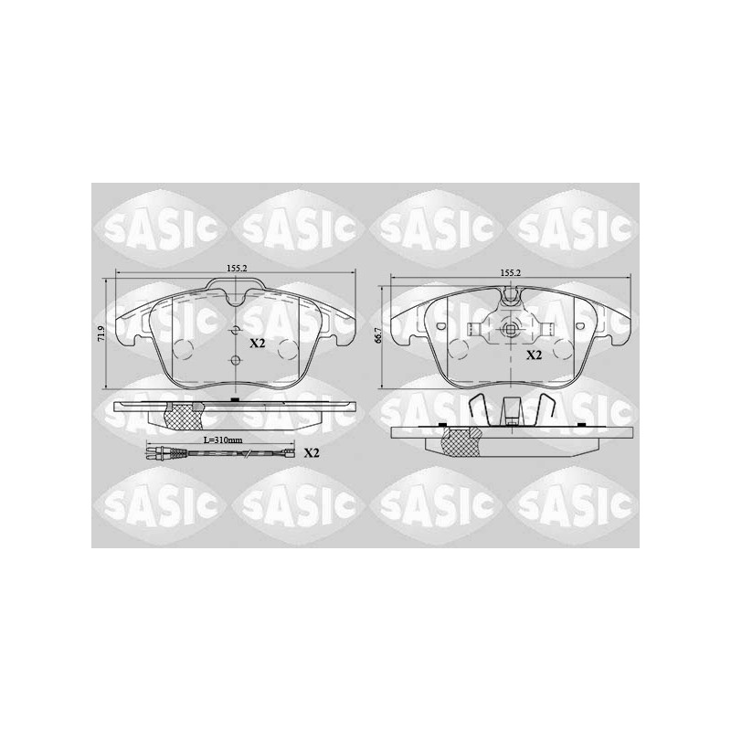 Plaquettes De Frein Avant Pour Peugeot 407 508 I Citroën C5 III