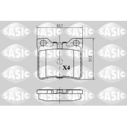 Plaquettes De Frein Arrière Pour Peugeot 406 607 425130 425208 425266