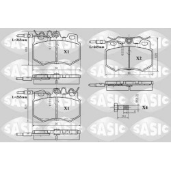 Plaquettes De Frein Avant Pour Peugeot 205 - I II 309 Citroën C15 Visa