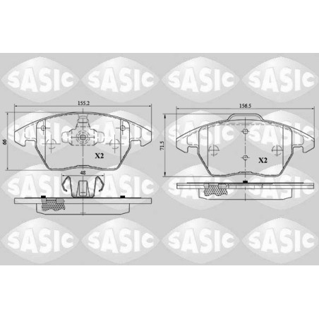 Plaquettes De Frein Avant Pour Peugeot VW Audi Seat 425260 8X0698151 425323