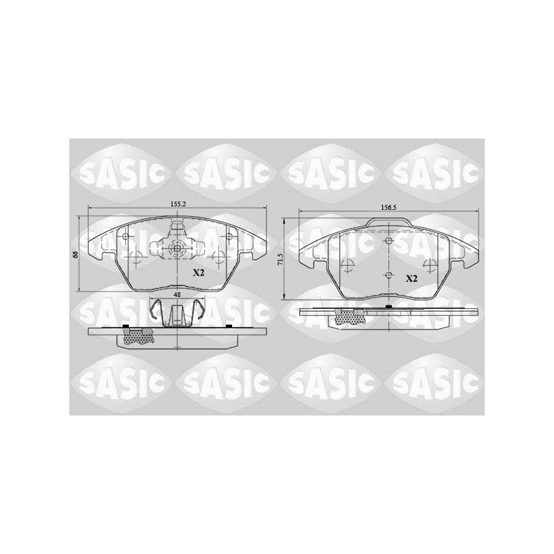 Plaquettes De Frein Avant Pour Peugeot VW Audi Seat 425260 8X0698151 425323