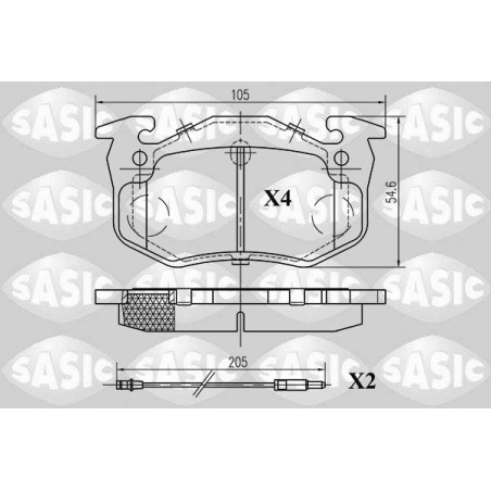 Plaquettes De Frein Avant Pour Renault Clio I Rapid Super 5 Twingo 7701202227