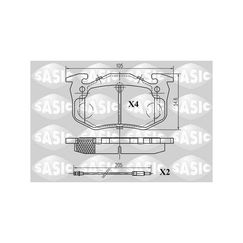 Plaquettes De Frein Avant Pour Renault Clio I Rapid Super 5 Twingo 7701202227