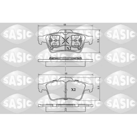 Plaquettes De Frein Arrière Pour Renault Espace IV Laguna II Megane VELSatis