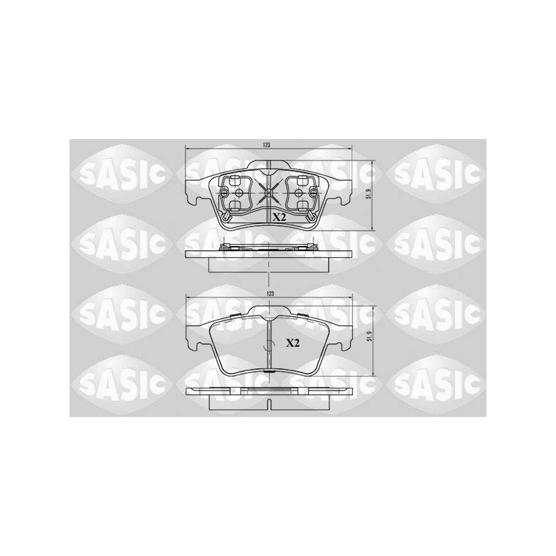 Plaquettes De Frein Arrière Pour Renault Espace IV Laguna II Megane VELSatis