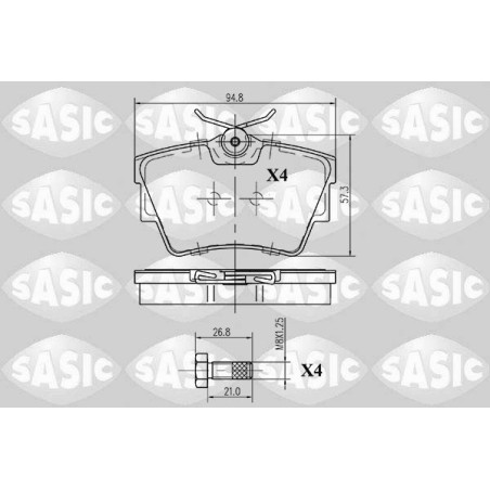 Plaquettes De Frein Arrière Pour Renault Opel Fiat Nissan 440607091R 1605199
