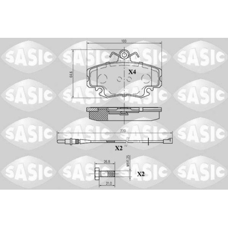 Plaquettes De Frein Avant Pour Peugeot Renault 9 Dacia 425041 6025071042 425070