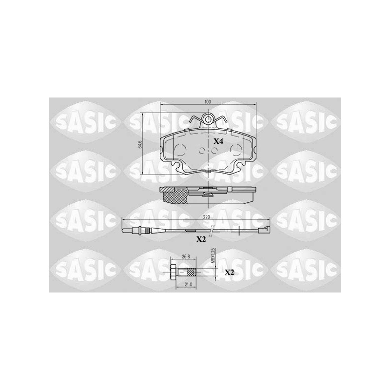 Plaquettes De Frein Avant Pour Peugeot Renault 9 Dacia 425041 6025071042 425070