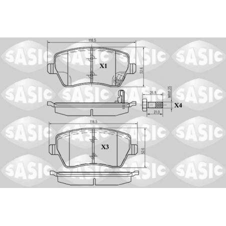 Plaquettes De Frein Avant Pour Opel Agila (B) Suzuki Splash Swift III