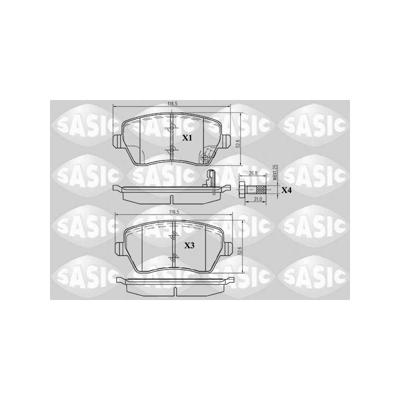 Plaquettes De Frein Avant Pour Opel Agila (B) Suzuki Splash Swift III