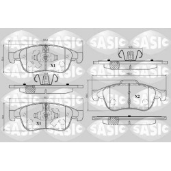 Plaquettes De Frein Avant Pour Renault Dacia Nissan 410600379R 4106000Q1L