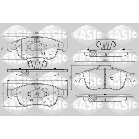 Plaquettes De Frein Avant Pour Renault Dacia Nissan 410600379R 4106000Q1L