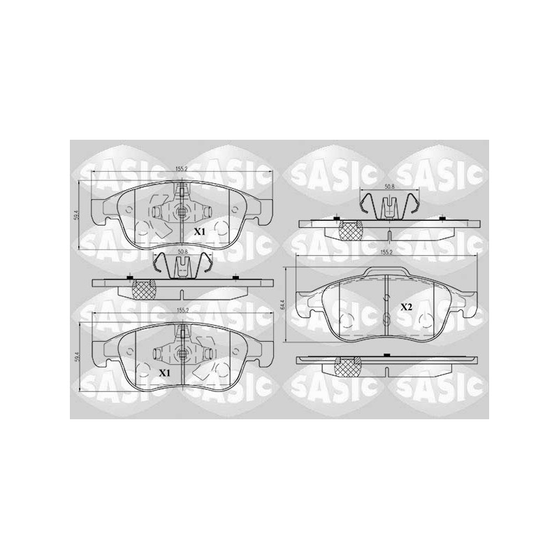 Plaquettes De Frein Avant Pour Renault Dacia Nissan 410600379R 4106000Q1L