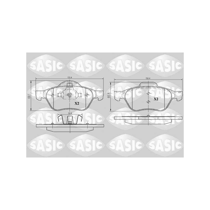 Plaquettes De Frein Avant Pour Renault Laguna II III Twingo Wind 7701209808