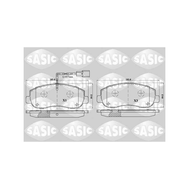Plaquettes De Frein Avant Pour Renault Opel Nissan 410601061R 4419950 4106000Q1K