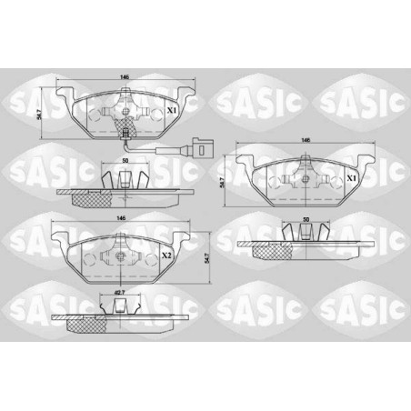 Plaquettes De Frein Avant Pour VW Beetle Bora Audi Seat Skoda 1K0698151M