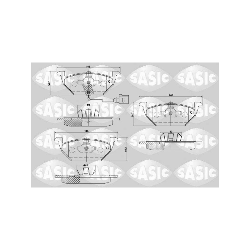 Plaquettes De Frein Avant Pour VW Beetle Bora Audi Seat Skoda 1K0698151M