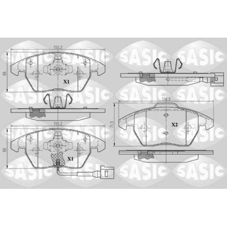 Plaquettes De Frein Avant Pour VW Audi Seat Altea Skoda 3C0698151D 3C0698151J