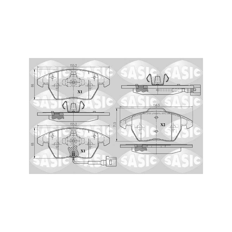 Plaquettes De Frein Avant Pour VW Audi Seat Altea Skoda 3C0698151D 3C0698151J