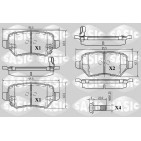 Plaquettes De Frein Arrière Pour Opel Meriva A B Zafira Family Kia Venga
